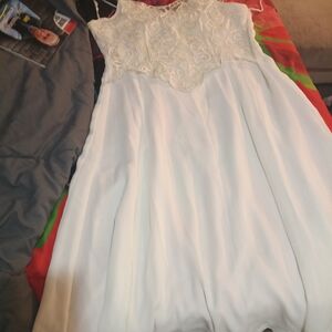 Elegant White Lace Dress